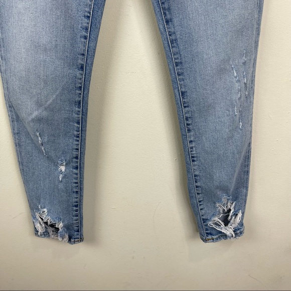 AGOLDE Distressed Sophie High Rise Skinny Crop Jeans - Picture 5 of 9